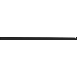 Бордюр Universal Glass черный (UG1U232) 3*75 (10шт) 