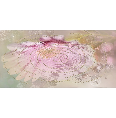 04-01-1-08-05-3-370-2 Декор Мечта песочный Цветок отражение  