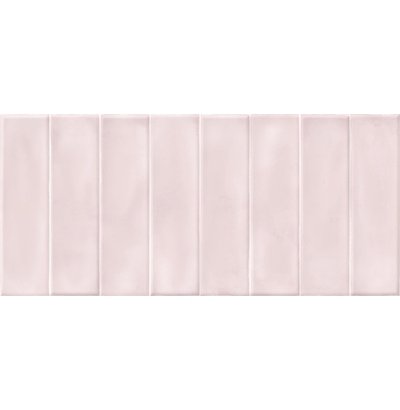 Настенная плитка Pudra кирпич рельеф розовый (PDG074D) 20*44    
