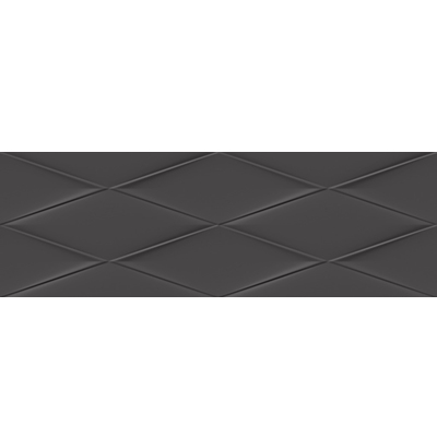 Настенная плитка Vegas рельеф черный (VGU232) 25x75    