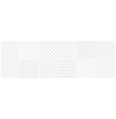 Плитка настенная Скаген 7Д белый  900*300 (1,35м2/48,6м2)   