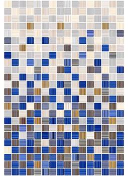 Плитка настенная Гламур 2С сине-белая