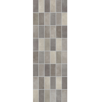 Панно-мозайка Fiori grigio темно-серый (1064-0103) 20*60  (0,84 м2/ 53,7м2)   